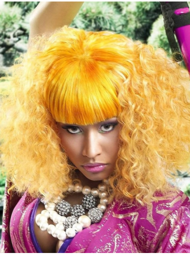 Wig Collection By Celebrity With Bangs Curly Synthetic Discount Nicki Minaj