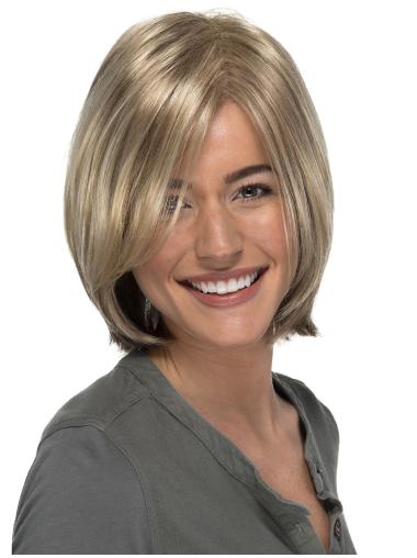 Chin Length 11 Inches Suitable Synthetic Hair Bob Style