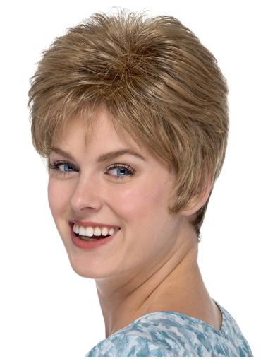 Beautiful Capless Blonde Classic Short Synthetic Wig