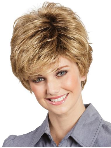 Capless Wavy Gorgeous Very Short Synthetic Wigs