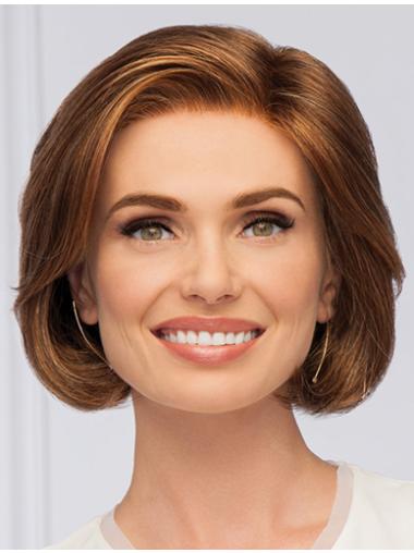 Wavy Synthetic 10 Inches Convenient Chin Length Bob Wigs Mono Tops