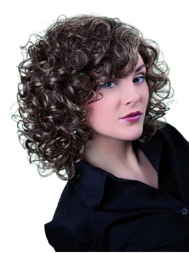 Layered 13 Inches Top Curly Wig Lace