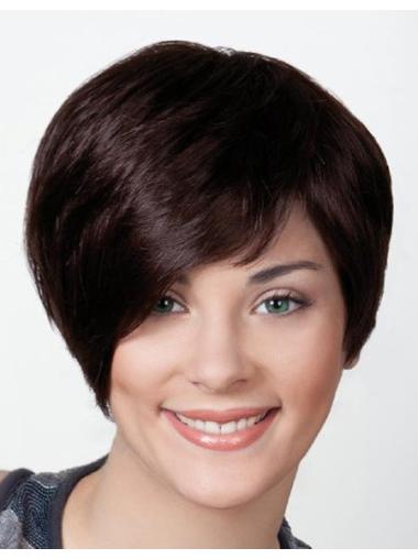 Monofilament Straight Synthetic Modern Short Wigs