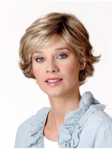 Blonde Capless High Quality Short Wigs