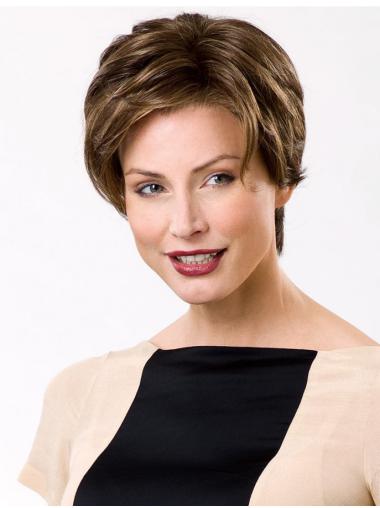 Brown Capless Most Realistic Looking Short Wigs