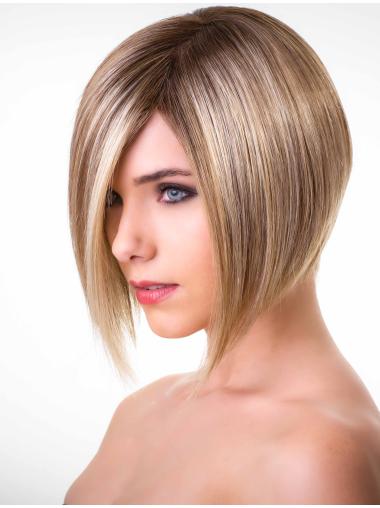 Fashion Bobs Straight Blonde Medium Wig