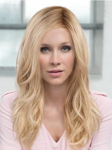 Monofilament Blonde Long Wavy 18" Layered Synthetic Wigs