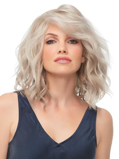 Chin Length Wavy 100% Hand-tied Blonde Incredible Synthetic 10" Bob Wigs