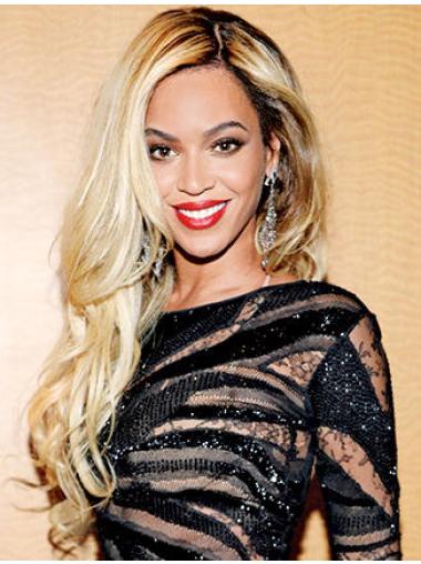 Without Bangs 24 Inches Stylish Long Blonde Beyonce Wigs