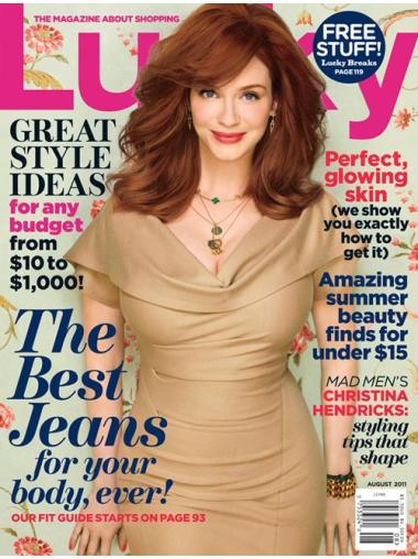 Popular Layered Brown Wavy Shoulder Length 14" Christina Hendricks Wigs