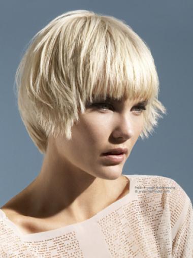 Monofilament Boycuts Young Fashion Short Synthetic Wig