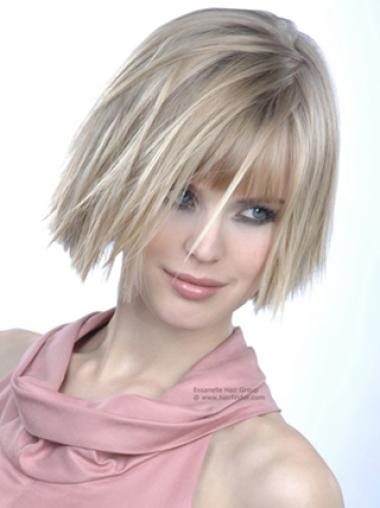 Discount 10 Inches Chin Length Young Fashion Short Synthetic Hair Wigs