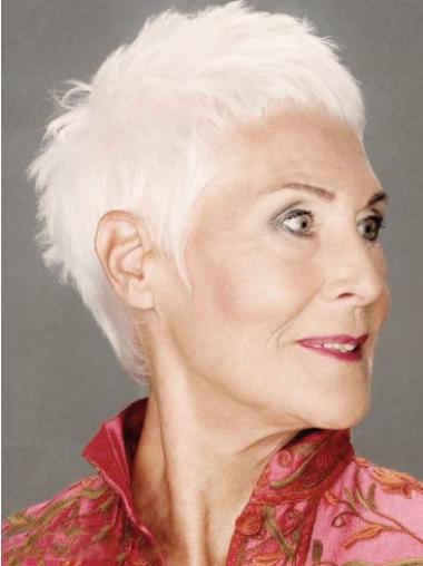 Best Capless Short Straight Grey Wigs For Sale