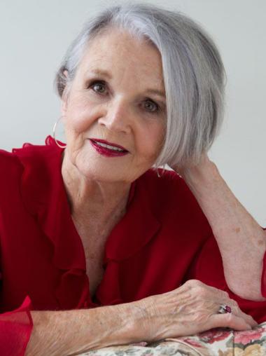 Straight Capless Chin Length Ideal Human Hair Grey Wig