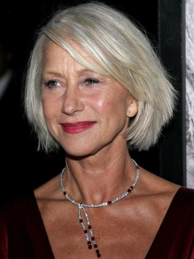 Incredible Capless Chin Length Straight Grey Wig