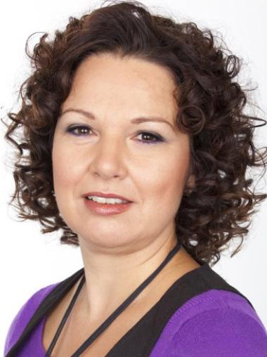 Brown Without Bangs 12 Inches Modern Best Grade Lace Front Wigs