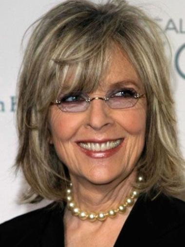 14 Inches Straight Lace Front Good Quality Grey Wigs