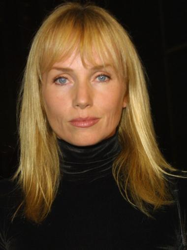 Designed 16 Inches Blonde Full Lace Human Hair Wigs With Bangs