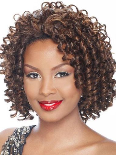Kinky Brown Best Synthetic Half Wigs