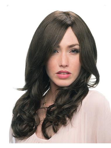 Monofilament Black Layered Style Human Hair Wigs