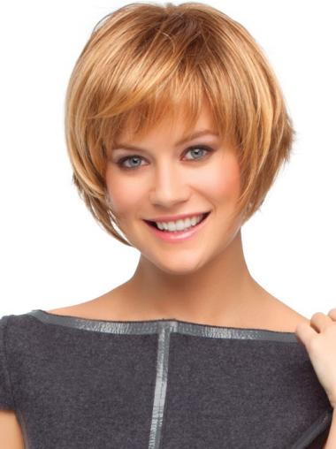 Trendy 7.75 Inches Bobs Straight Synthetic Capless Womens Wigs