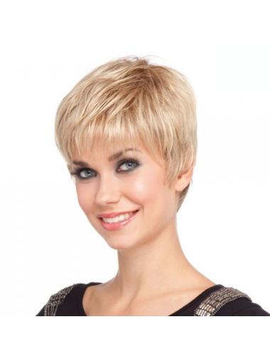 Amazing Capless Blonde Short Wig Cap Hairstyles