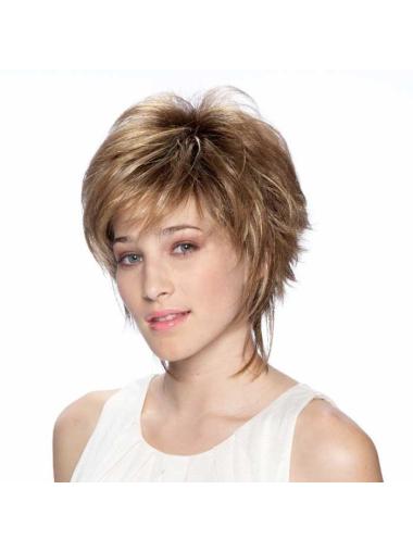 Gorgeous 7 Inches Synthetic Straight Very Light Short Wig