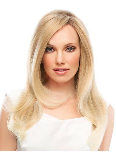 Blonde Layered Best Straight Human Hair Front Lace Wigs