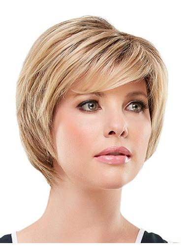 7.25 Inches Synthetic Layered Women Petite Short Wigs