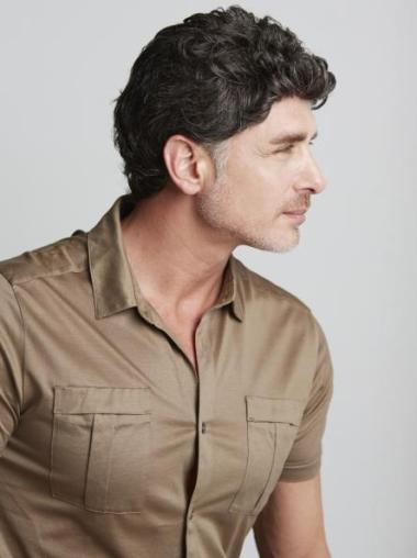 6 Inches Full Lace Straight Natural Wigs For Men