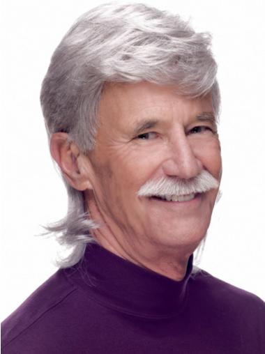 Straight Short Comfortable Mens Wig Real