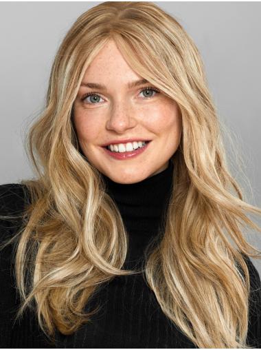 Wigs For Lady Straight Long Blonde With Bangs Wigs