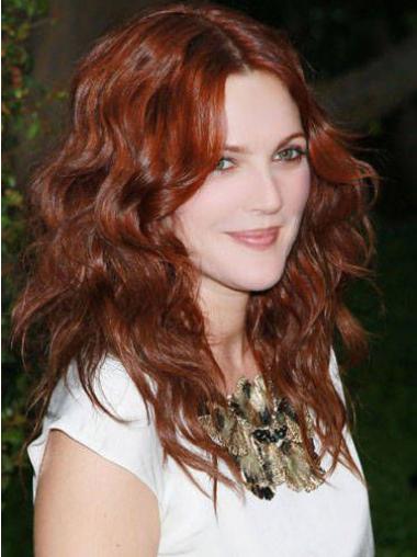 Top 5 Human Hair Wigs Copper Wavy 16" Flexibility Drew Barrymore