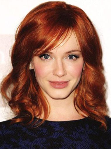 Wig Websites Human Hair Wavy Exquisite 16" Christina Hendricks Wigs