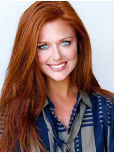 Long Real Wig Full Lace Copper Remy Human Hair Online Celebrity