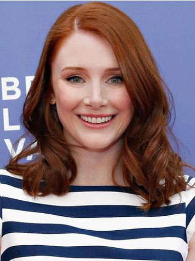 Full Lace Without Bangs Wavy Trendy 16" Bryce Dallas Howard Best Wig Human Hair