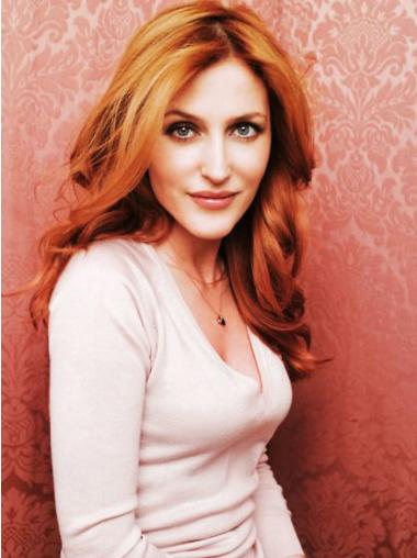 Top Best Human Hair Wigs Copper Wavy 20" Designed Diane Kruger