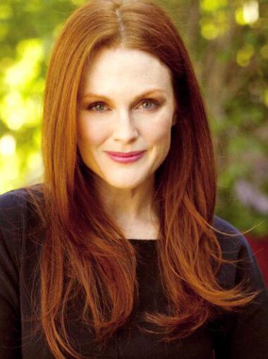 100% Hand-Tied Style Wigs Human Hair 20" Designed Julianne Moore