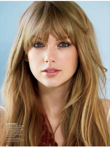 Capless Long Remy Human Hair Incredible Taylor Swift Inspired Wigs