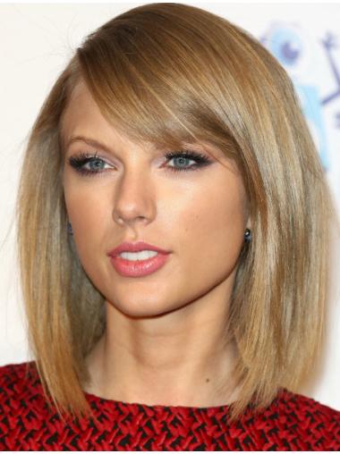 Blonde Straight 12 Inches Amazing Taylor Swift Celebrity Hair Wigs