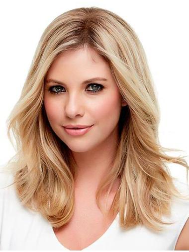 Really Good Monofilament Blonde Top Human Hair Wigs