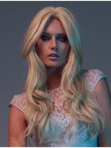 Blonde Long 18 Inches Durable New Lace Top Wigs For Sale