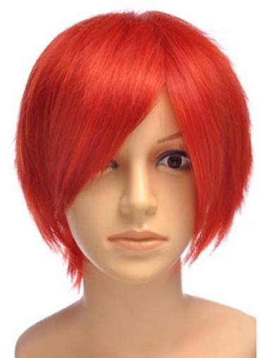 Straight Synthetic Ideal Lace Front Wigs Red Hair