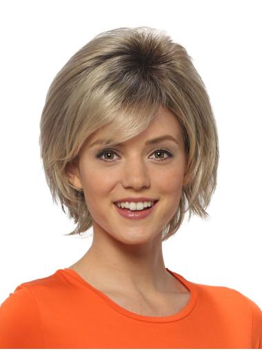 Blonde Straight Cheap Bob Cut Lace Front Wigs