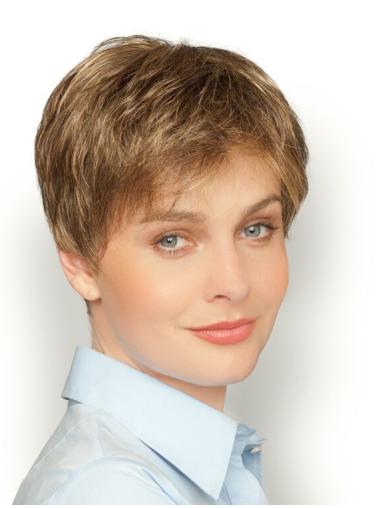 Cropped 6 Inches No-Fuss Cheap Monofilament Wigs