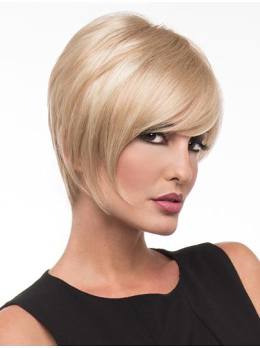 Blonde Chin Length Synthetic The Best Monofilament Wigs