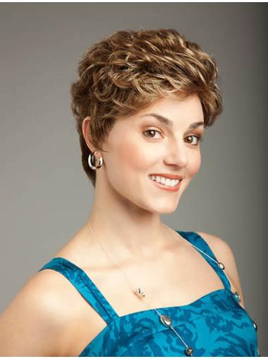 Synthetic Capless Fashionable Classic Wavy Blonde Wigs