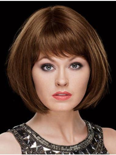 Flexibility Chin Length Bobs Capless Synthetic Wigs