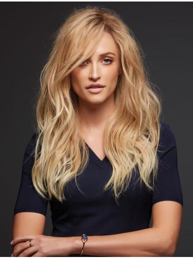 100% Hand-Tied Blonde Wavy Cheapest Human Wigs For Sale