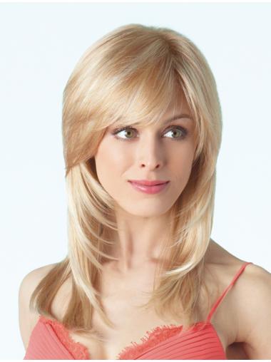 With Bangs Long 22 Inches New Beatiful Monofilament Wigs